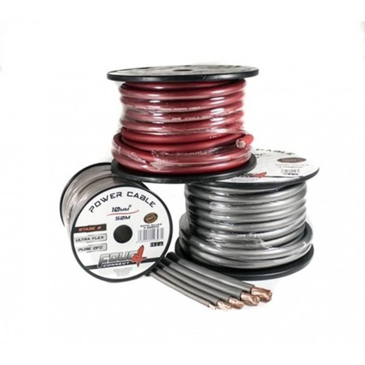 4 CONNECT 10mm2, sølv 100% ren kobber